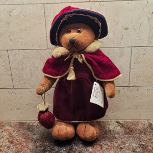 Russ Red and Gold Victorian Bear